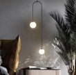 Modern Double Globe Pendant Light