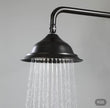 Matte Black Vintage Rain Shower System with Handheld Spray