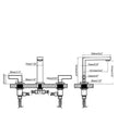 Brushed Gold Widespread Bathroom Faucet