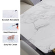 Modern Faux Marble Dining Table for 6