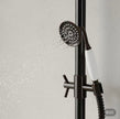 Matte Black Vintage Rain Shower System with Handheld Spray