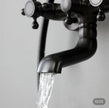 Matte Black Vintage Rain Shower System with Handheld Spray