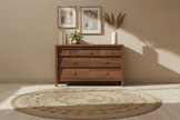 7-Drawer Beveled Panel Dresser | Oak, Black, White & Walnut